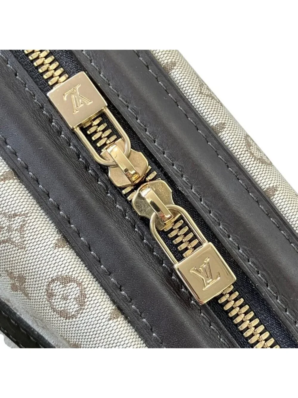Louis Vuitton Josephine PM Monogram Mini Boston Bag Canvas Leather